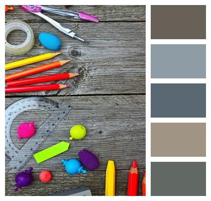 Crayon Color School Tools Image